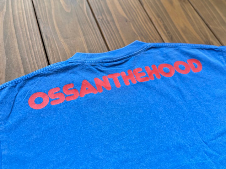 OSSANTHEHOOD Tshirt (scooter) / skyblue washed