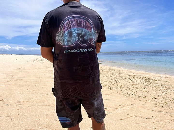 NICETY Φξ dry fit Tshirt (8ball-neon)
