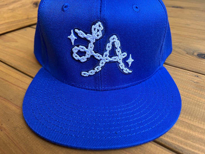 BENJIE ESCOBAR snapback cap (chainLA) / royal blue