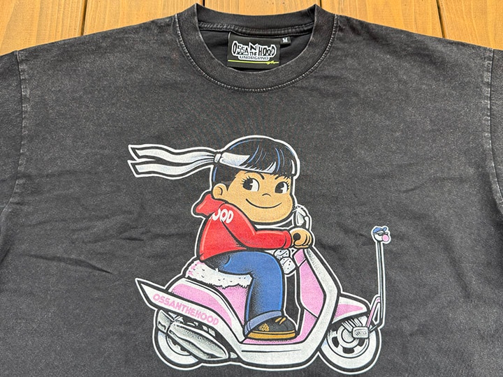 OSSANTHEHOOD Tshirt (scooter) / black washed