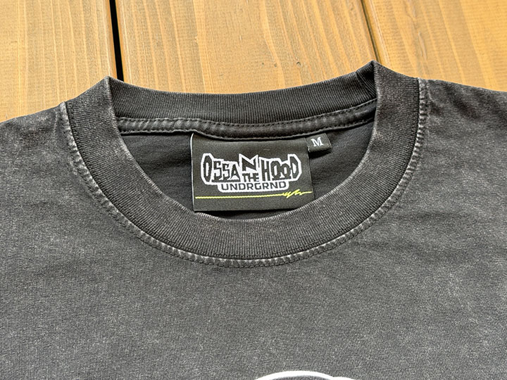 OSSANTHEHOOD Tshirt (scooter) / black washed