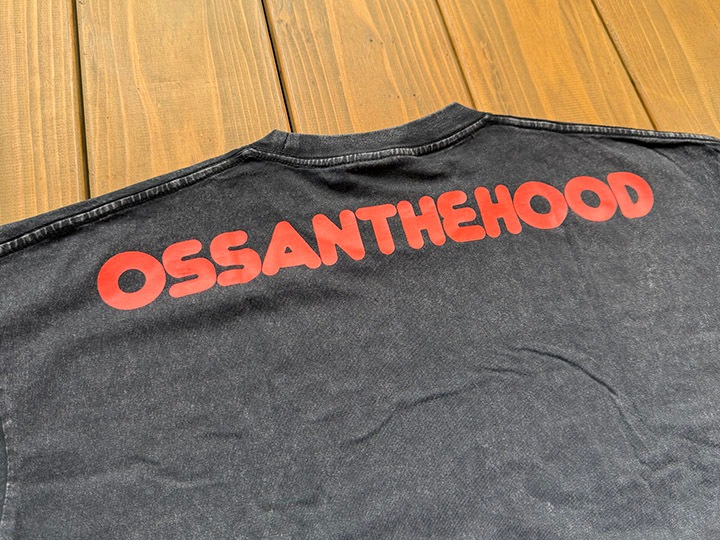 OSSANTHEHOOD Tshirt (scooter) / black washed