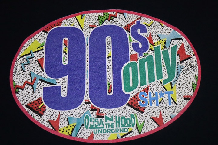 OSSANTHEHOOD Tshirt (90s-2) / navy