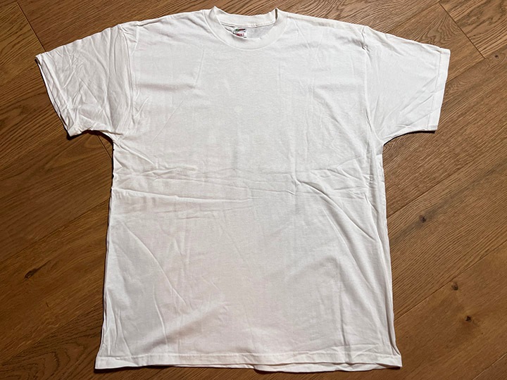 vintage printed Tshirt / white 2XL