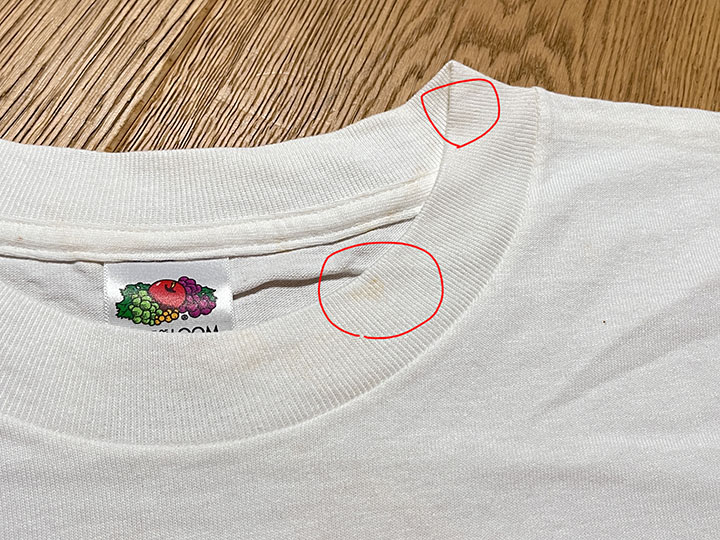 vintage printed Tshirt / white 2XL