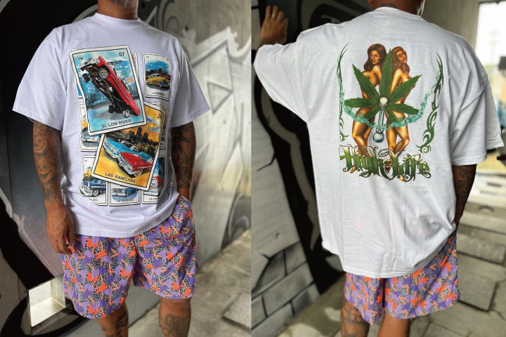 vintage printed Tshirt / white 2XL