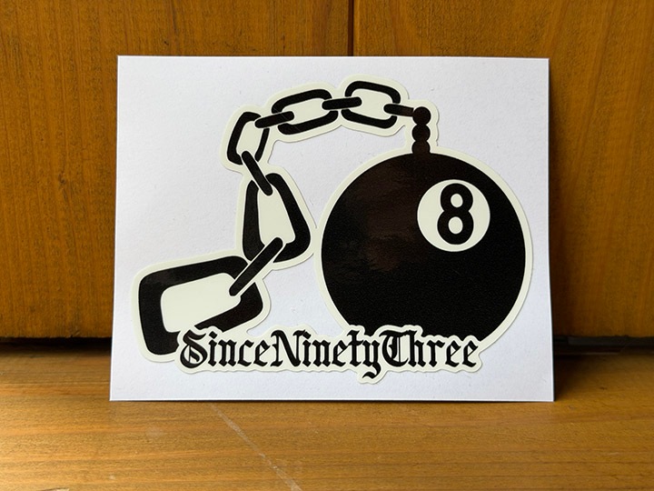 NICETY vinyl sticker (8ball)