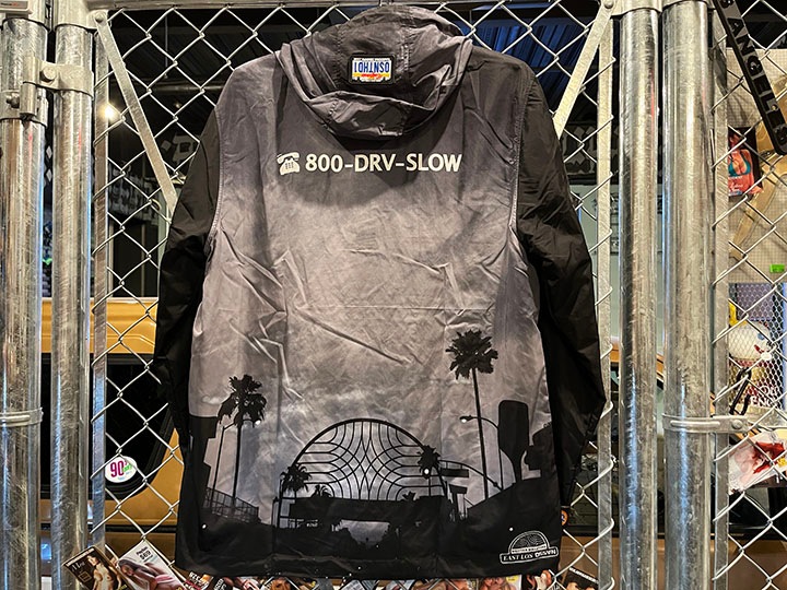 OSSANTHEHOOD nylon zip jacket (eastlos)/ black