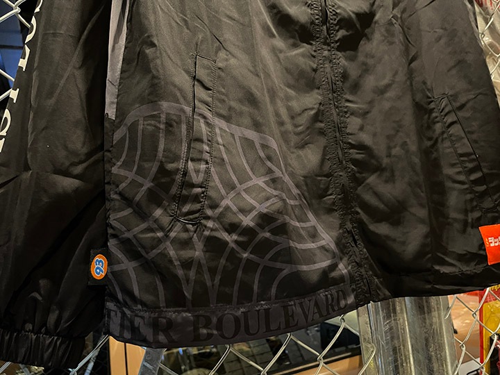 OSSANTHEHOOD nylon zip jacket (eastlos)/ black