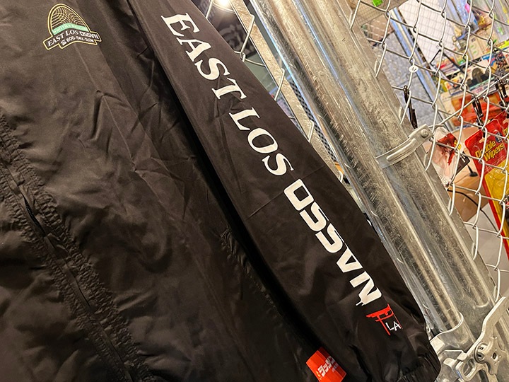 OSSANTHEHOOD nylon zip jacket (eastlos)/ black