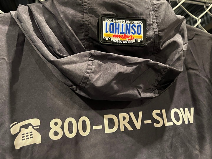 OSSANTHEHOOD nylon zip jacket (eastlos)/ black