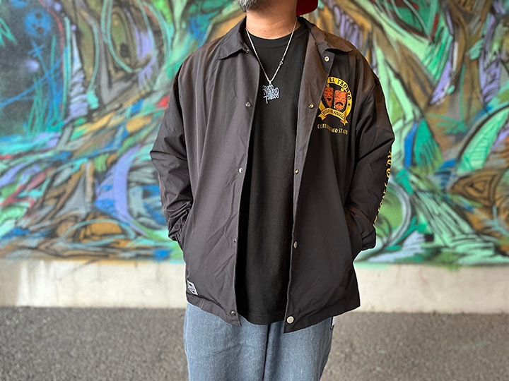 OSSANTHEHOOD coach jacket (limo) / black x yellow