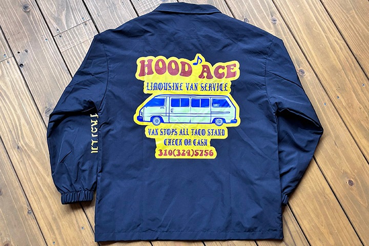 OSSANTHEHOOD coach jacket (limo) / black x yellow