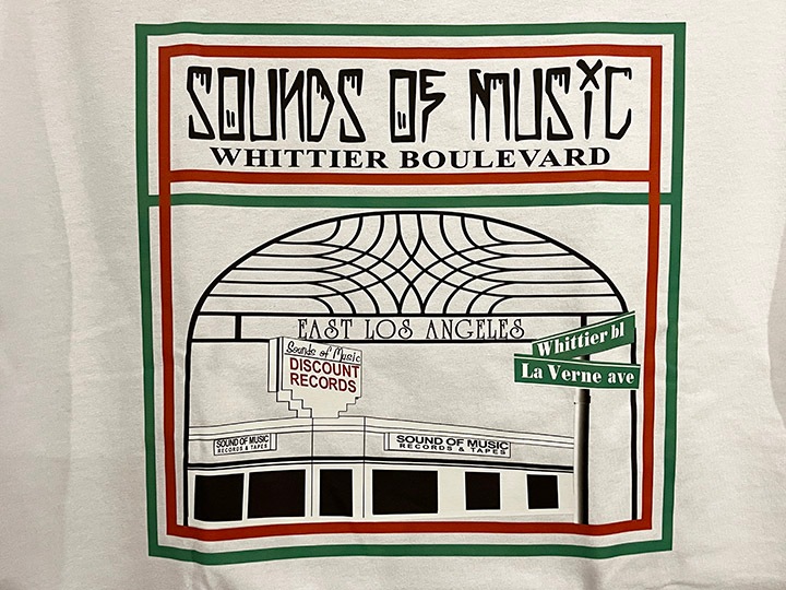 SOUNDS OF MUSIC East Los Tshirt / white
