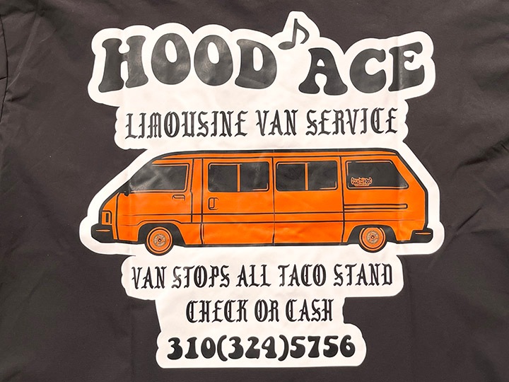 OSSANTHEHOOD coach jacket (limo) / black x whtie