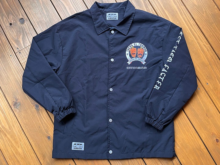 OSSANTHEHOOD coach jacket (limo) / black x whtie