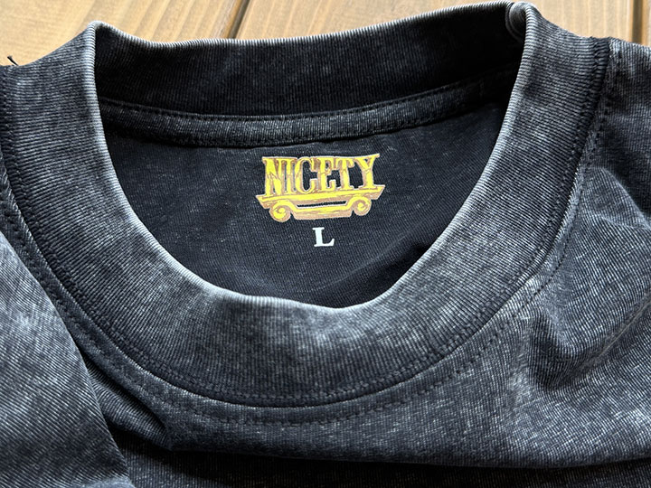 NICETY Tshirt (8ball) / black washed