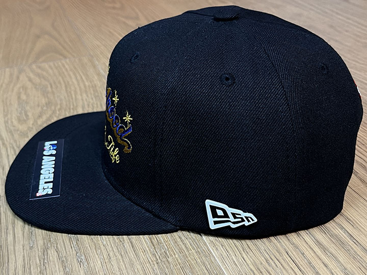 OSSANTHEHOOD snapback cap (dedicated) / black x blue