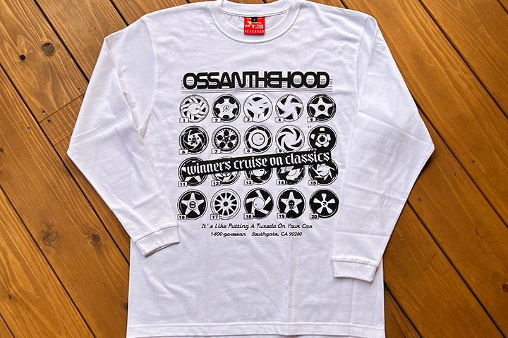 OSSANTHEHOOD longsleeve Tshirt (rim) / white
