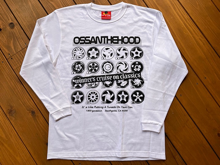 OSSANTHEHOOD longsleeve Tshirt (rim) / white