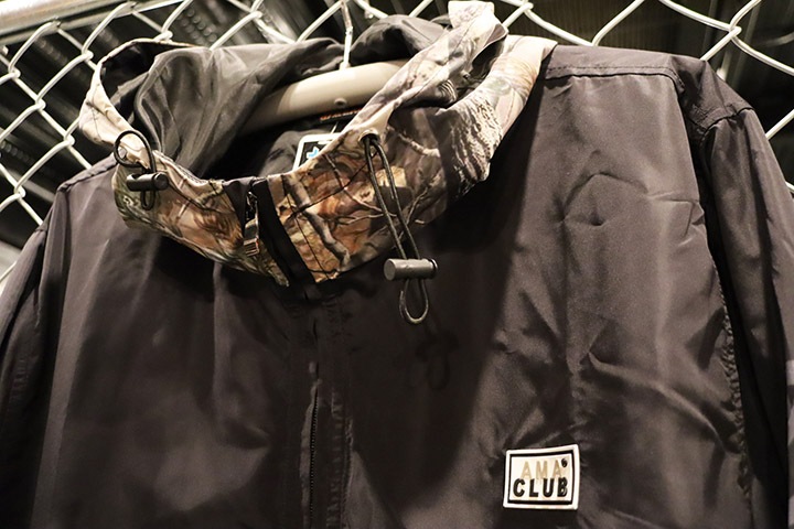 OSSANTHEHOOD nylon zip windbreaker (amalcub) / black & real tree