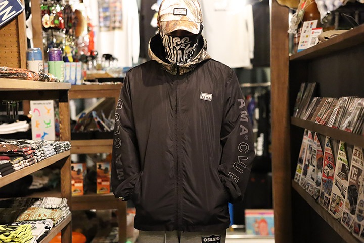 OSSANTHEHOOD nylon zip windbreaker (amalcub) / black & real tree
