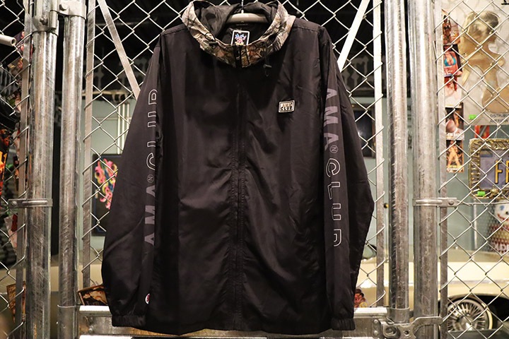 OSSANTHEHOOD nylon zip windbreaker (amalcub) / black & real tree