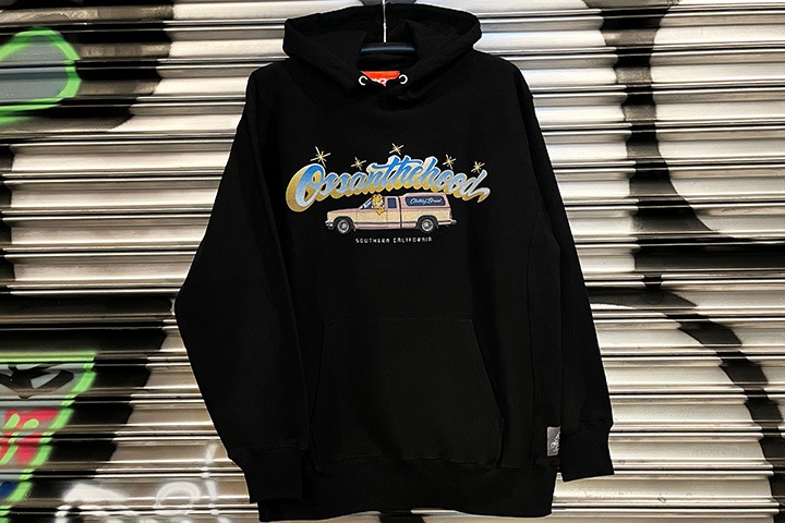 OSSANTHEHOOD 12oz. pulloer hood (dadicated) / black