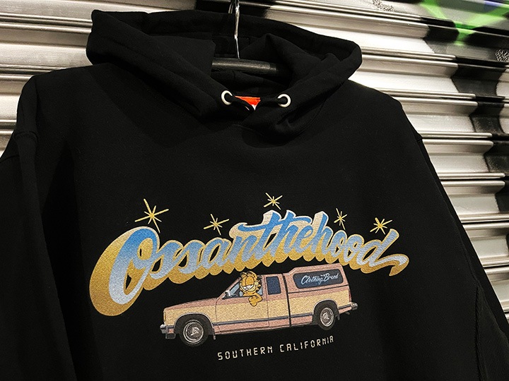 OSSANTHEHOOD 12oz. pulloer hood (dadicated) / black