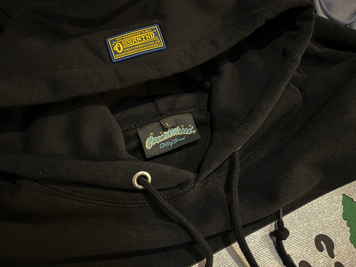 OSSANTHEHOOD 12oz. pulloer hood (dadicated) / black