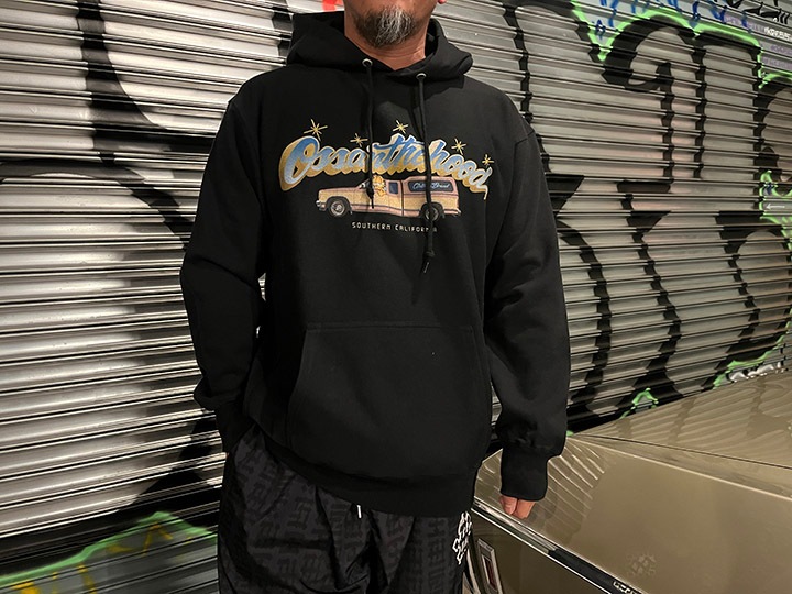 OSSANTHEHOOD 12oz. pulloer hood (dadicated) / black