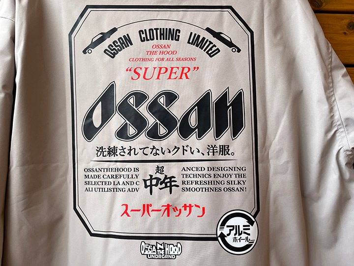 OSSANTHEHOOD coach jacket (superossan) / light gray