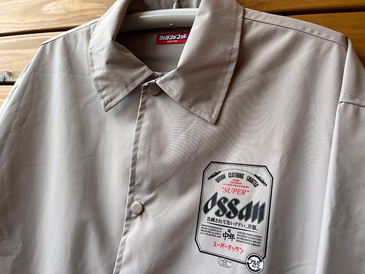 OSSANTHEHOOD coach jacket (superossan) / light gray