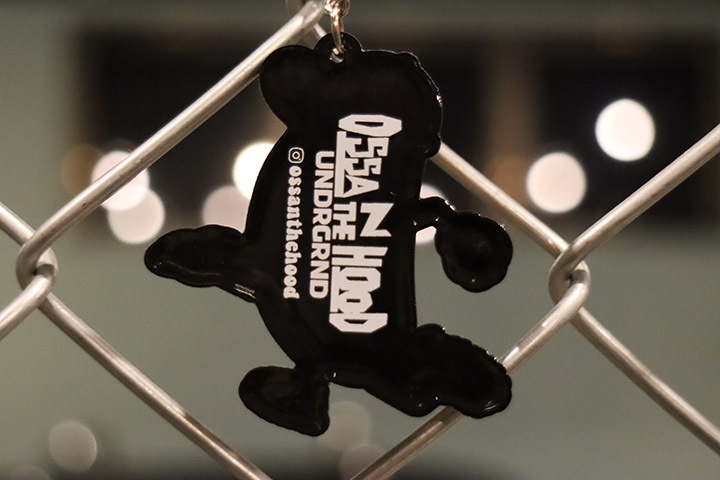 OSSANTHEHOOD pvc keychain (f-yeah)