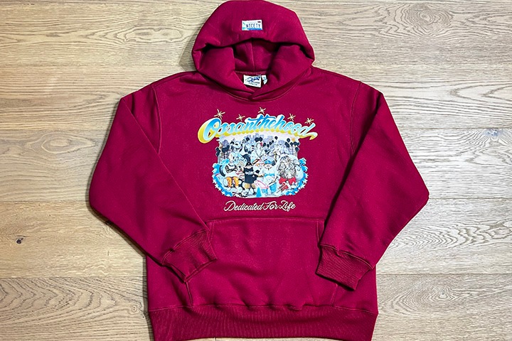 OSSANTHEHOOD 13oz pile hoodie (ʡ) / burgandy
