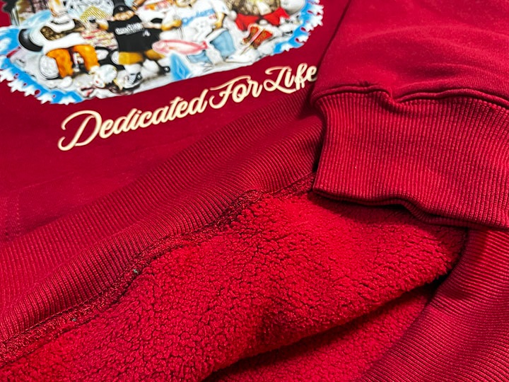 OSSANTHEHOOD 13oz pile hoodie (ʡ) / burgandy