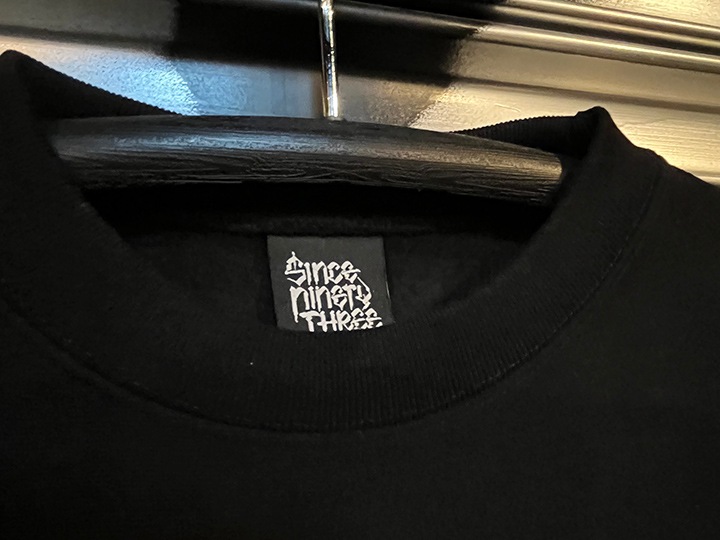 NICETY "eight ballin" 12oz. crewneck sweat / black