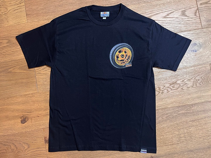 OSSANTHEHOOD Tshirt (tech gold) black