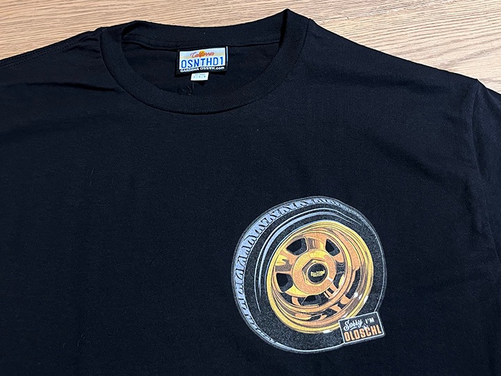 OSSANTHEHOOD Tshirt (tech gold) black