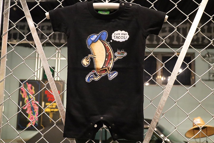 OSSANTHEHOOD infant tee & romper (f-yeah) / black