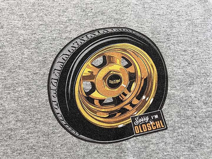 OSSANTHEHOOD Tshirt (tech gold) gray