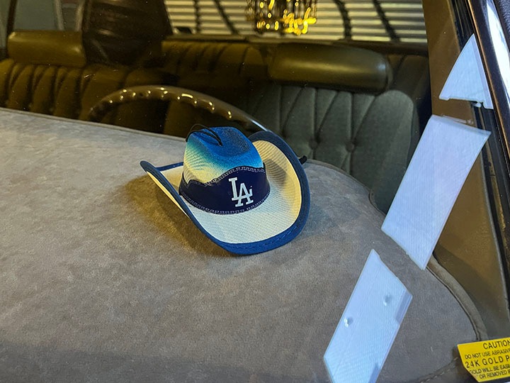 LA DODGERS mini cowboy hat
