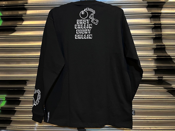 NICETY 10.2oz. ultra heavyweight LS Tshirt (8ball) / black