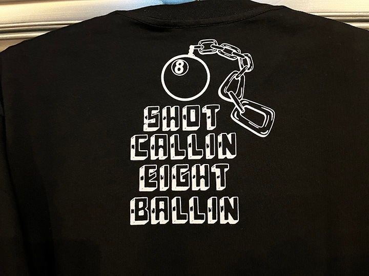 NICETY 10.2oz. ultra heavyweight LS Tshirt (8ball) / black