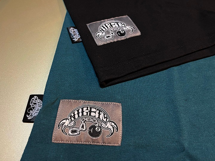 NICETY 10.2oz. ultra heavyweight LS Tshirt (8ball) / black