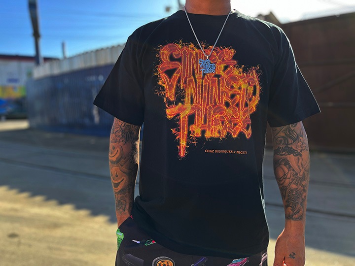 NICETY "SINCE NINETY THREE" Tshirt (blaze) / black