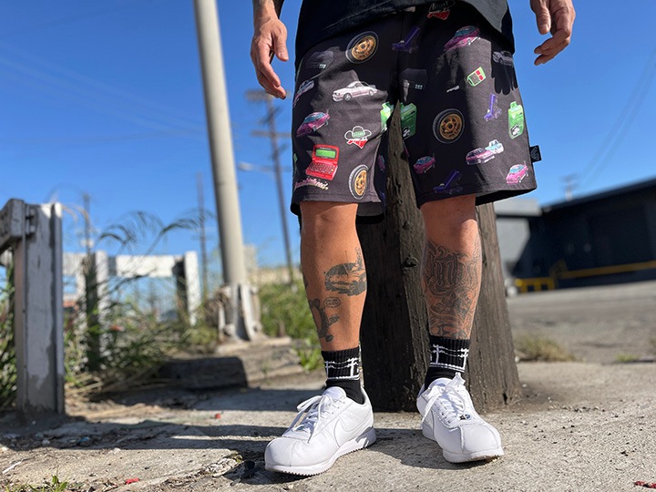 OSSANTHEHOOD Φξ nylon shorts (icons)