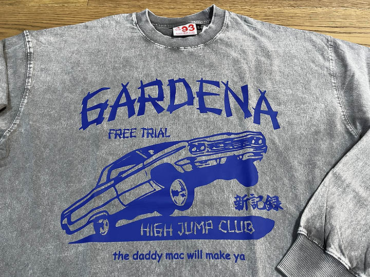 OSSANTHEHOOD 8.2oz garment dye longsleeve Tshirt (jump) / gray