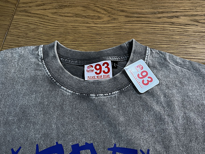 OSSANTHEHOOD 8.2oz garment dye longsleeve Tshirt (jump) / gray