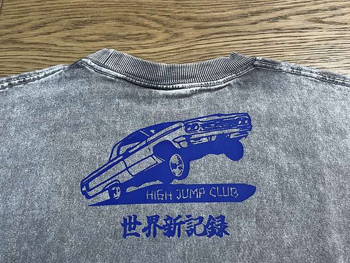 OSSANTHEHOOD 8.2oz garment dye longsleeve Tshirt (jump) / gray